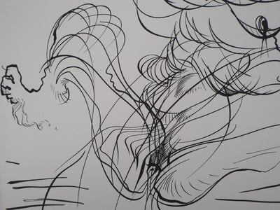 Raymond MORETTI : Corps féminin, Lithographie originale (photo de détail 5) - Crédit photo : Galerie Art.Paris