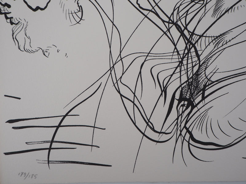 Raymond MORETTI : Corps féminin, Lithographie originale (photo de détail 4) - Crédit photo : Galerie Art.Paris
