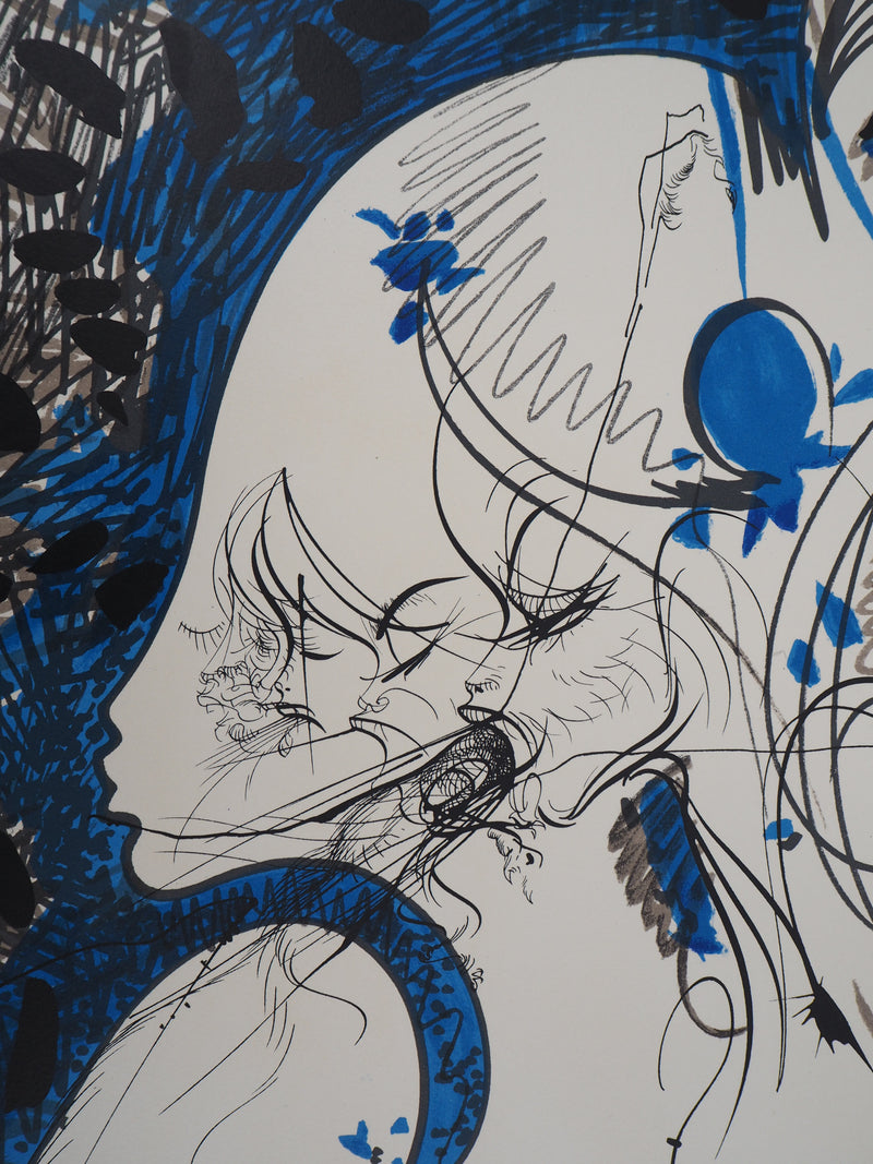 Raymond MORETTI : Les émotions interdites, Lithographie originale (photo de détail 4) - Crédit photo : Galerie Art.Paris