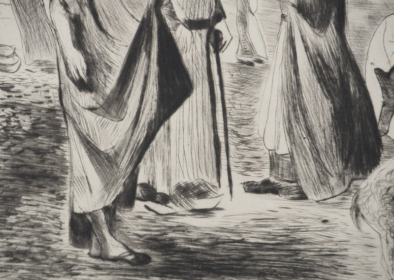 Madeleine MELSONN : Les Bergers de Bethléem, Gravure originale (photo de détail 6) - Crédit photo : Galerie Art.Paris