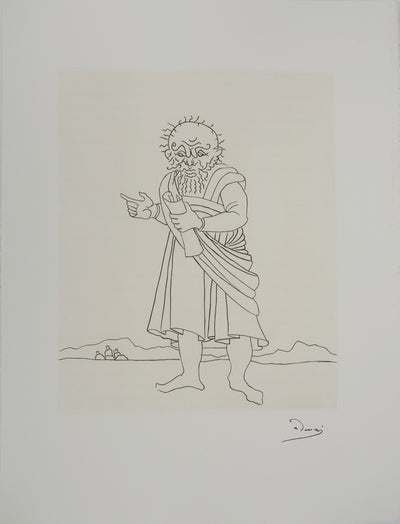 André DERAIN : Le vieux philosophe, Gravure originale (vue générale) - Crédit photo : Galerie Art.Paris