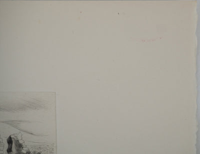 Madeleine MELSONN : Béthanie et route de Jéricho, Gravure originale (photo de détail 7) - Crédit photo : Galerie Art.Paris