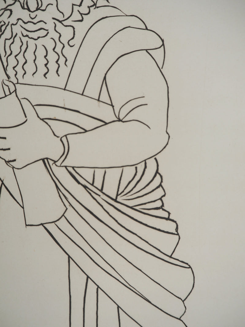 André DERAIN : Le vieux philosophe, Gravure originale (photo de détail 5) - Crédit photo : Galerie Art.Paris