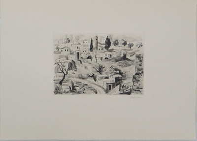 Madeleine MELSONN : Béthanie, Gravure originale (photo de détail 3) - Crédit photo : Galerie Art.Paris