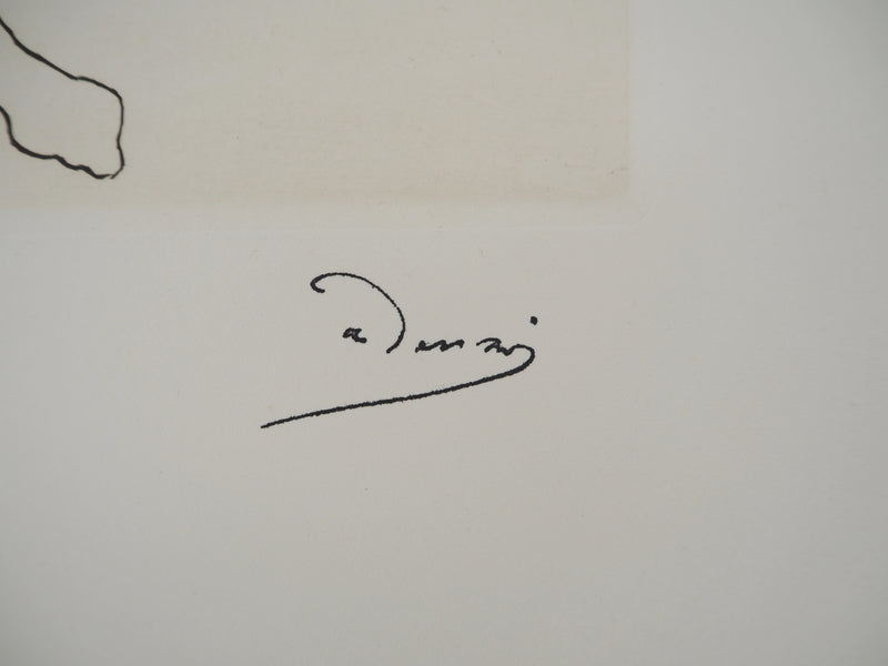 André DERAIN : Le vieux philosophe, Gravure originale (photo de détail 2) - Crédit photo : Galerie Art.Paris