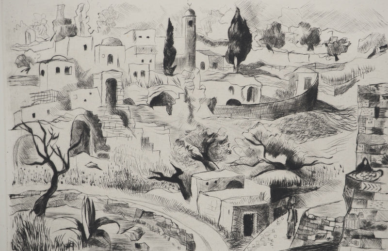 Madeleine MELSONN : Béthanie, Gravure originale (photo de détail 4) - Crédit photo : Galerie Art.Paris