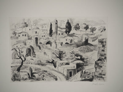 Madeleine MELSONN : Béthanie, Gravure originale (vue générale) - Crédit photo : Galerie Art.Paris