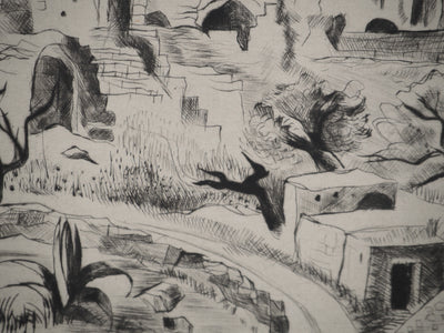 Madeleine MELSONN : Béthanie, Gravure originale (photo de détail 6) - Crédit photo : Galerie Art.Paris