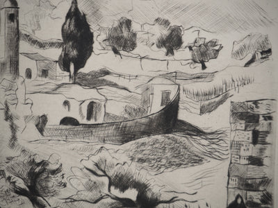 Madeleine MELSONN : Béthanie, Gravure originale (photo de détail 7) - Crédit photo : Galerie Art.Paris