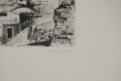 Madeleine MELSONN : Béthanie, Gravure originale (photo de détail 2) - Crédit photo : Galerie Art.Paris