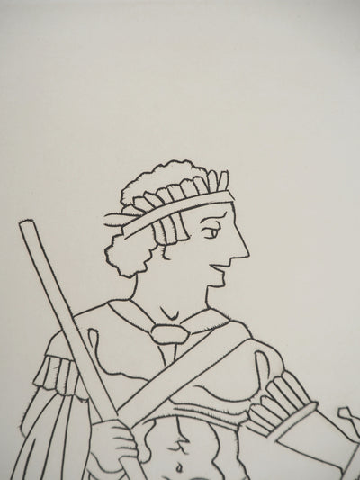 André DERAIN : Guerrier avec un poignard, Gravure originale (photo de détail 4) - Crédit photo : Galerie Art.Paris