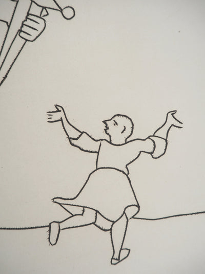 André DERAIN : Guerrier avec un poignard, Gravure originale (photo de détail 6) - Crédit photo : Galerie Art.Paris