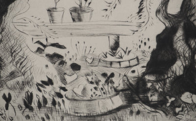 Madeleine MELSONN : Oliviers du Jardin de Gethsémani, Gravure originale (photo de détail 6) - Crédit photo : Galerie Art.Paris