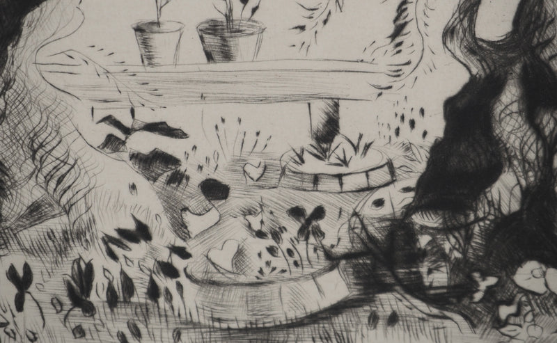 Madeleine MELSONN : Oliviers du Jardin de Gethsémani, Gravure originale (photo de détail 6) - Crédit photo : Galerie Art.Paris
