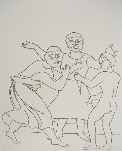 André DERAIN : Querelle amoureuse, Gravure originale (photo de détail 3) - Crédit photo : Galerie Art.Paris