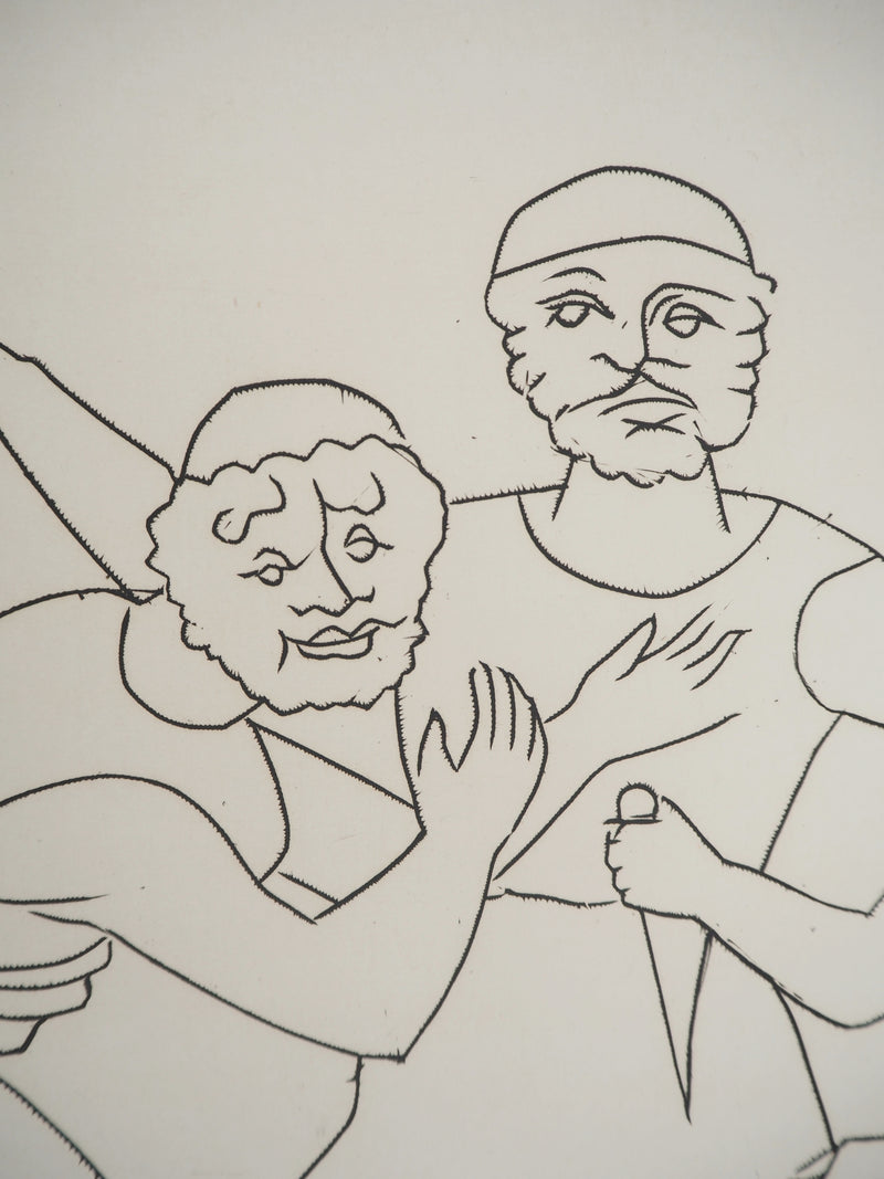 André DERAIN : Querelle amoureuse, Gravure originale (photo de détail 4) - Crédit photo : Galerie Art.Paris