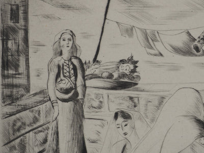 Madeleine MELSONN : Les Bethlémites, Gravure originale (photo de détail 4) - Crédit photo : Galerie Art.Paris
