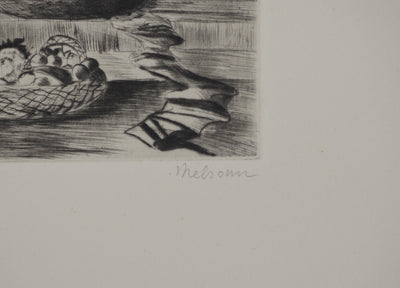 Madeleine MELSONN : Les Bethlémites, Gravure originale (photo de détail 2) - Crédit photo : Galerie Art.Paris