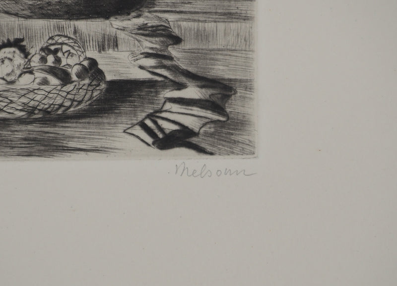 Madeleine MELSONN : Les Bethlémites, Gravure originale (photo de détail 2) - Crédit photo : Galerie Art.Paris