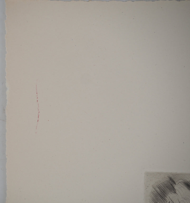 Madeleine MELSONN : Cimetière arabe, Gravure originale (photo de détail 7) - Crédit photo : Galerie Art.Paris