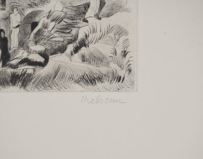 Madeleine MELSONN : Siloé, Gravure originale (photo de détail 2) - Crédit photo : Galerie Art.Paris
