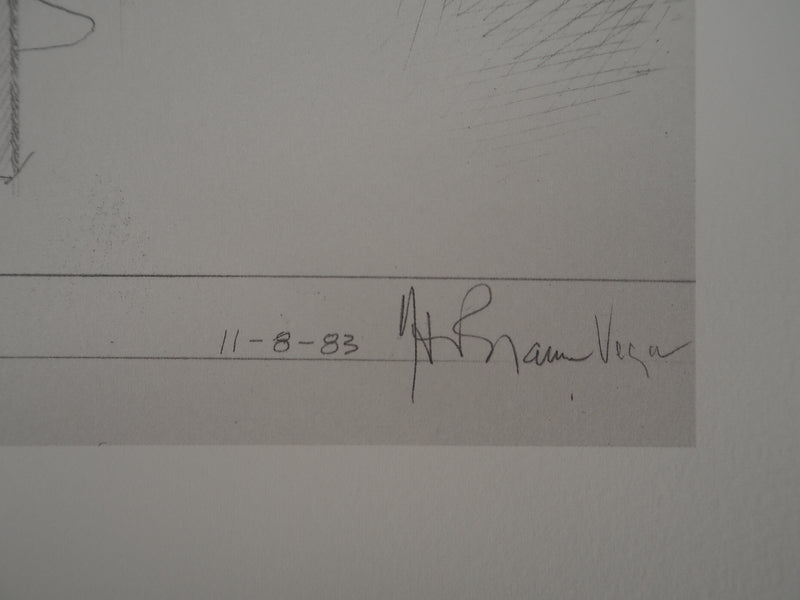 Herman BRAUN-VEGA : Hommage : Cézanne et les pommes, Héliogravure originale (photo de détail 3) - Crédit photo : Galerie Art.Paris