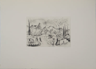 Madeleine MELSONN : Jéricho, Gravure originale (photo de détail 3) - Crédit photo : Galerie Art.Paris