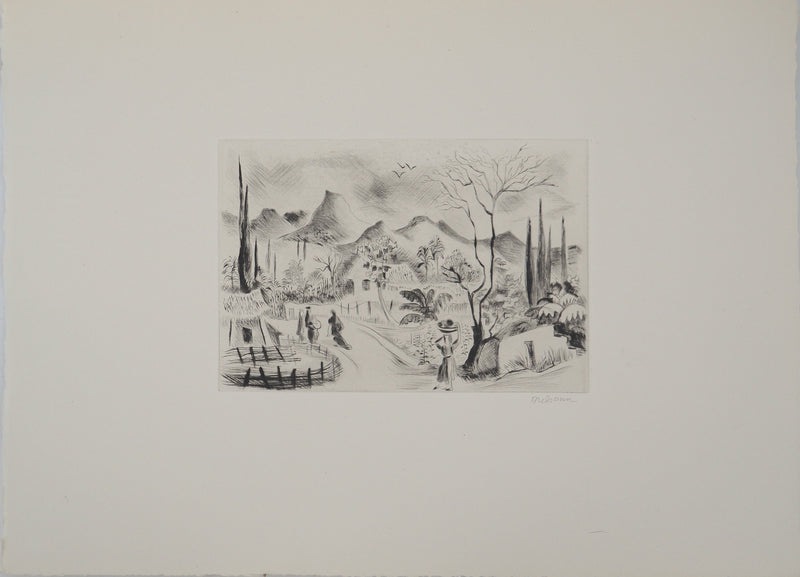Madeleine MELSONN : Jéricho, Gravure originale (photo de détail 3) - Crédit photo : Galerie Art.Paris