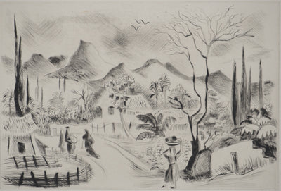 Madeleine MELSONN : Jéricho, Gravure originale (vue générale) - Crédit photo : Galerie Art.Paris