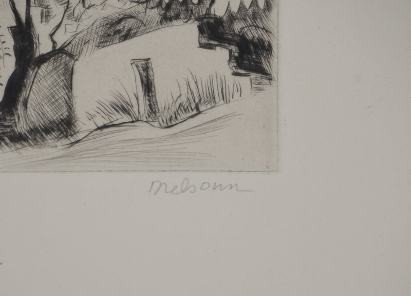 Madeleine MELSONN : Jéricho, Gravure originale (photo de détail 2) - Crédit photo : Galerie Art.Paris