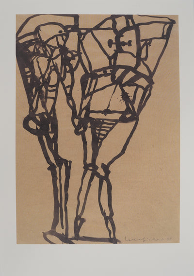 Joachim Lothar FISCHER : Homme minéral, Héliogravure originale (vue générale) - Crédit photo : Galerie Art.Paris