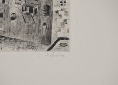 Madeleine MELSONN : Bassins de Salomon, Gravure originale (photo de détail 2) - Crédit photo : Galerie Art.Paris