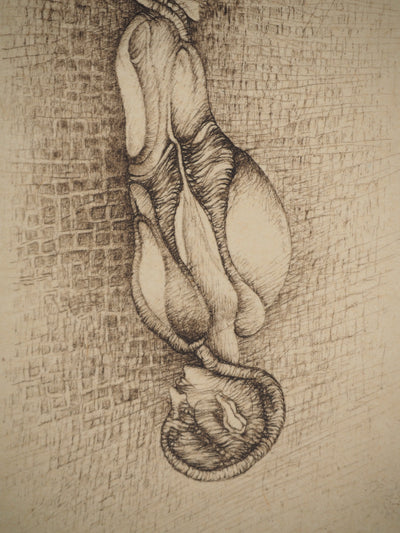 Fred DEUX : Sacrifice, Gravure originale (photo de détail 5) - Crédit photo : Galerie Art.Paris
