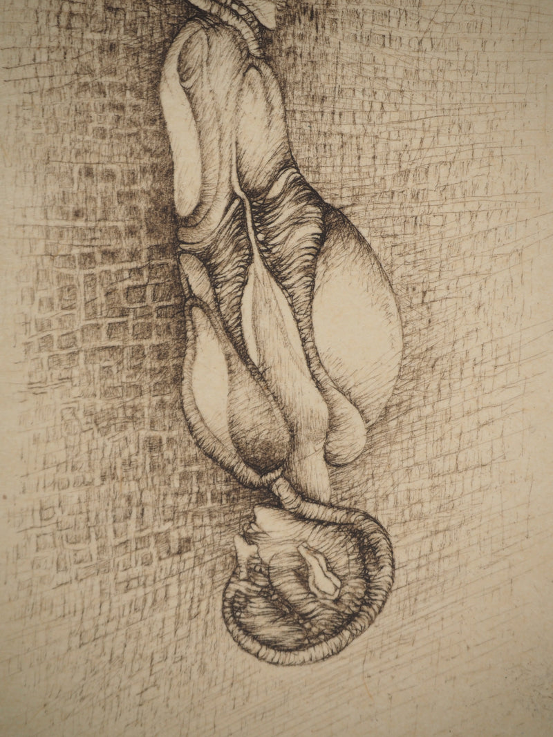 Fred DEUX : Sacrifice, Gravure originale (photo de détail 5) - Crédit photo : Galerie Art.Paris