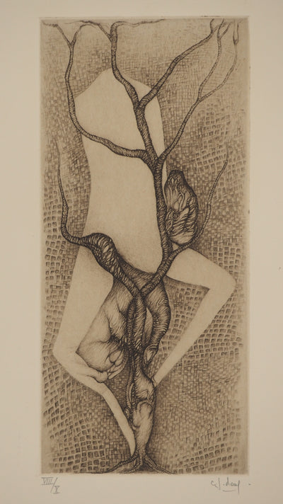 Fred DEUX : L'étrange question, Gravure originale (vue générale) - Crédit photo : Galerie Art.Paris