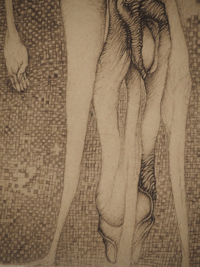 Fred DEUX : L'une porte l'autre, Gravure originale (photo de détail 6) - Crédit photo : Galerie Art.Paris