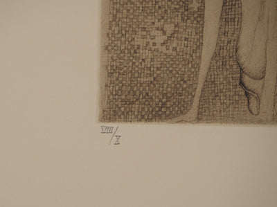 Fred DEUX : L'une porte l'autre, Gravure originale (photo de détail 7) - Crédit photo : Galerie Art.Paris