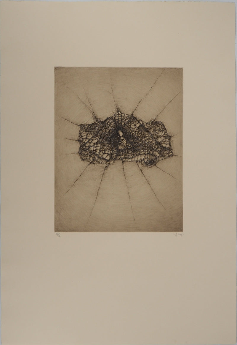 Fred DEUX : La voie initiatique, Gravure originale (photo de détail 3) - Crédit photo : Galerie Art.Paris