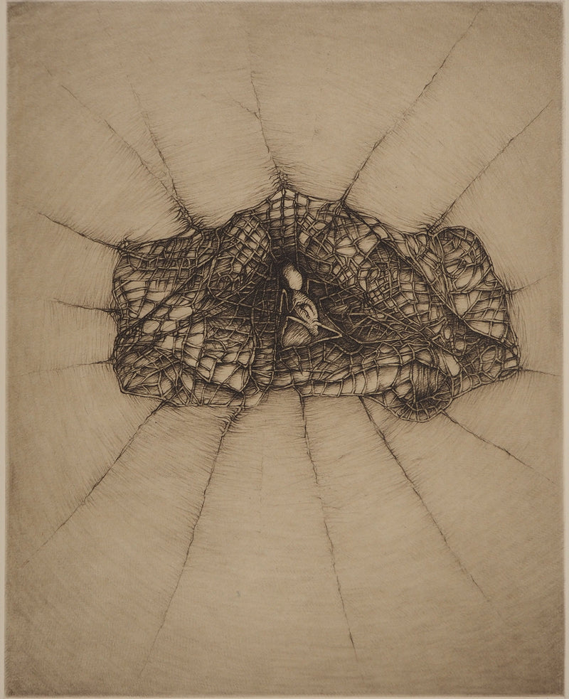 Fred DEUX : La voie initiatique, Gravure originale (vue générale) - Crédit photo : Galerie Art.Paris