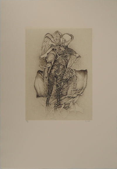 Fred DEUX : L'initiateur, Gravure originale (photo de détail 3) - Crédit photo : Galerie Art.Paris