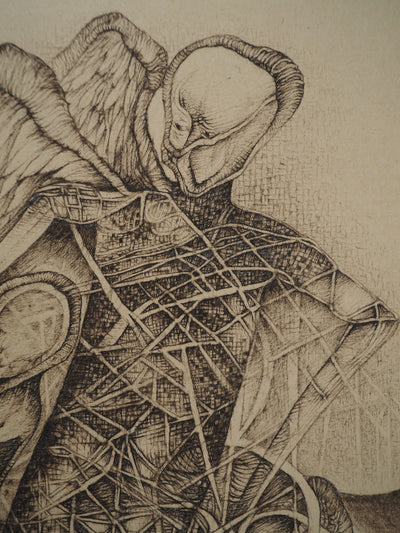 Fred DEUX : L'initiateur, Gravure originale (photo de détail 6) - Crédit photo : Galerie Art.Paris