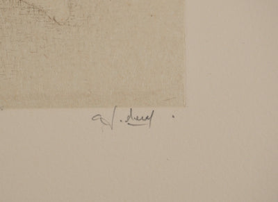 Fred DEUX : L'initiateur, Gravure originale (photo de détail 2) - Crédit photo : Galerie Art.Paris