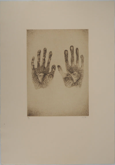 Fred DEUX : Voyance, Gravure originale (vue générale) - Crédit photo : Galerie Art.Paris