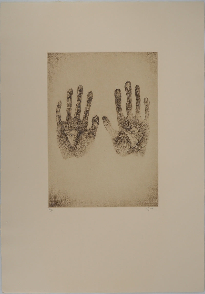 Fred DEUX : Voyance, Gravure originale (vue générale) - Crédit photo : Galerie Art.Paris