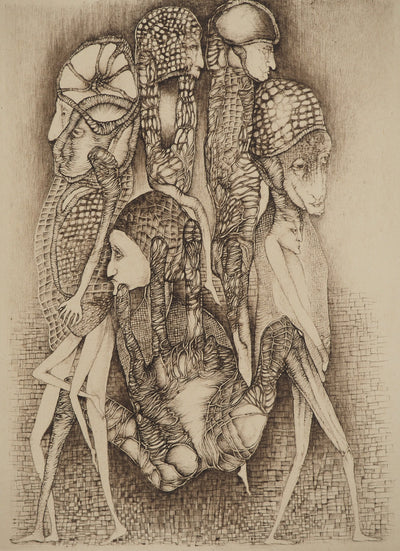 Fred DEUX : La prisonnière, Gravure originale (photo de détail 3) - Crédit photo : Galerie Art.Paris