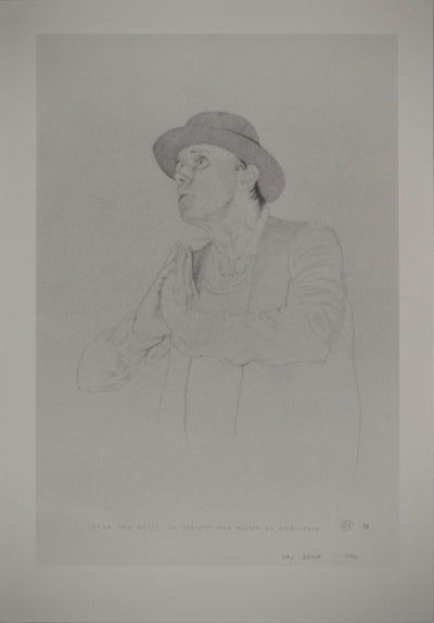 Eberhard SCHLOTTER : Le monument, portrait de Joseph Beuys, Héliogravure originale (vue générale) - Crédit photo : Galerie Art.Paris