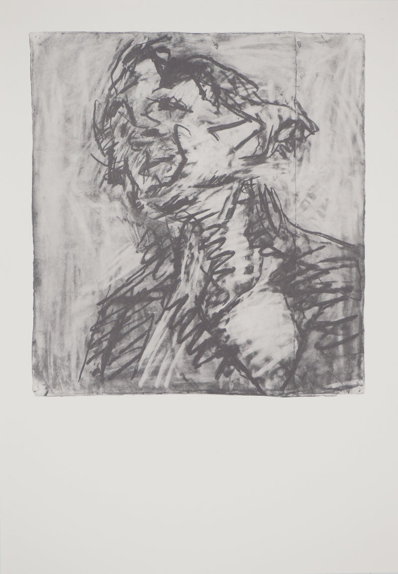 Frank AUERBACH : Portrait de J.Y.M., Héliogravure originale (vue générale) - Crédit photo : Galerie Art.Paris