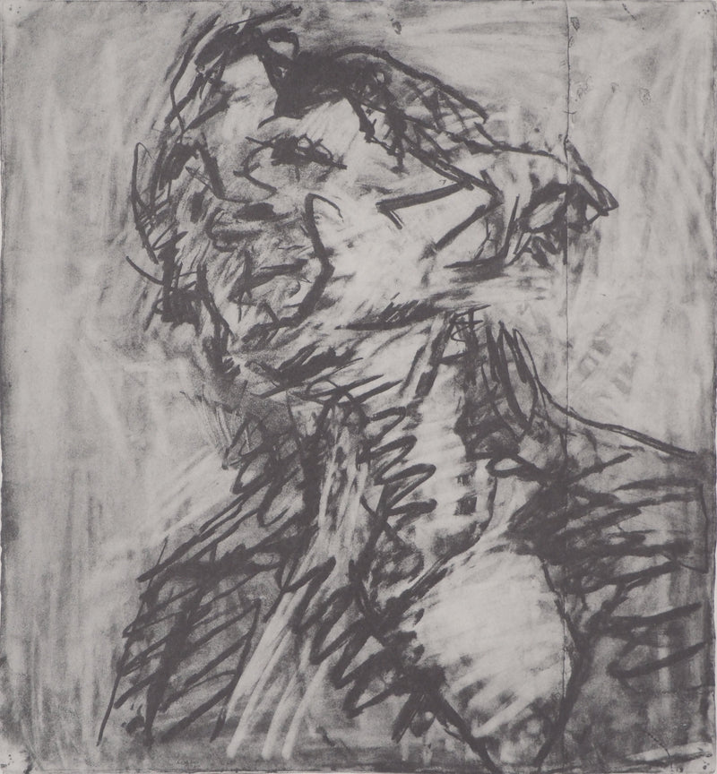 Frank AUERBACH : Portrait de J.Y.M., Héliogravure originale (photo de détail 2) - Crédit photo : Galerie Art.Paris