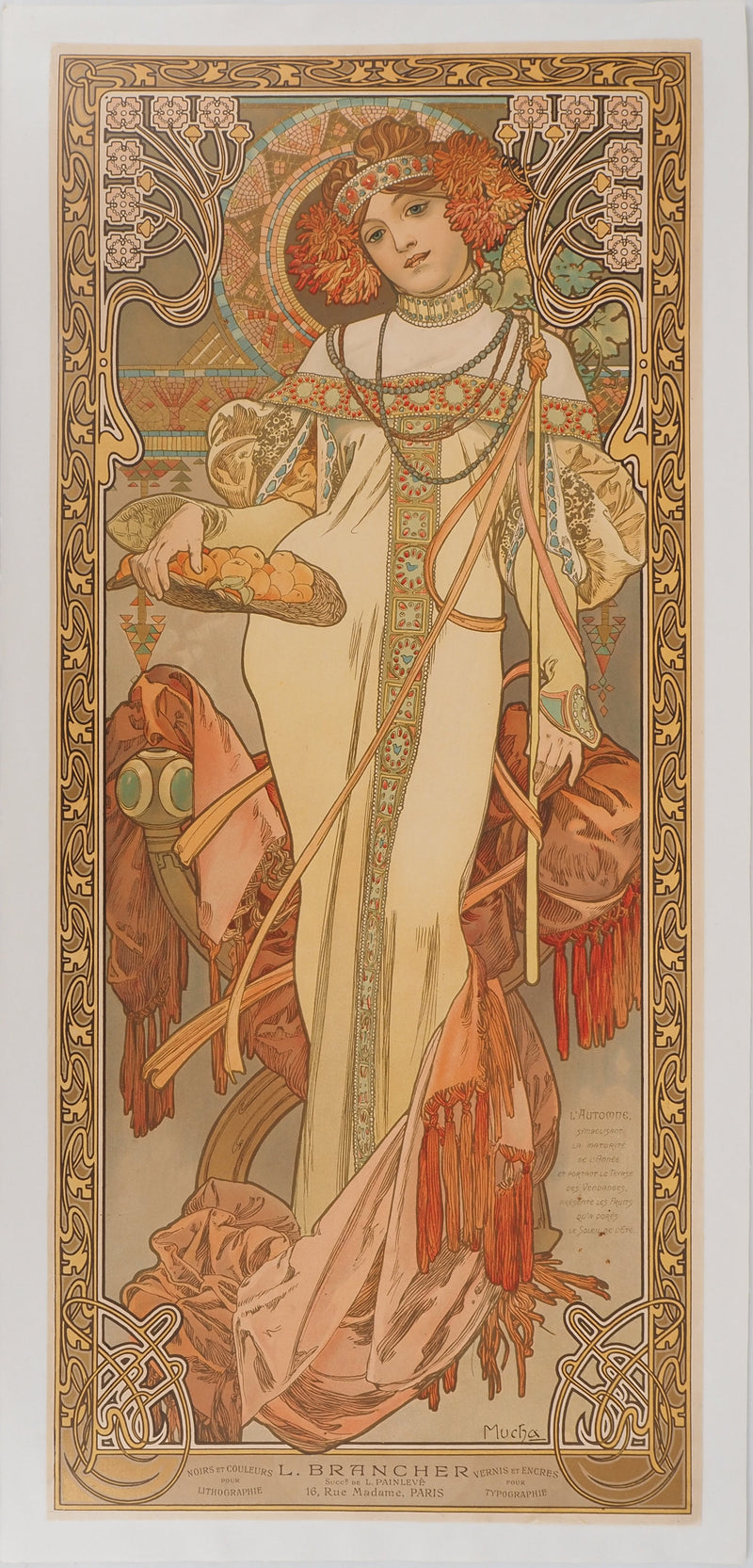 Alfonse MUCHA : Saisons, l&