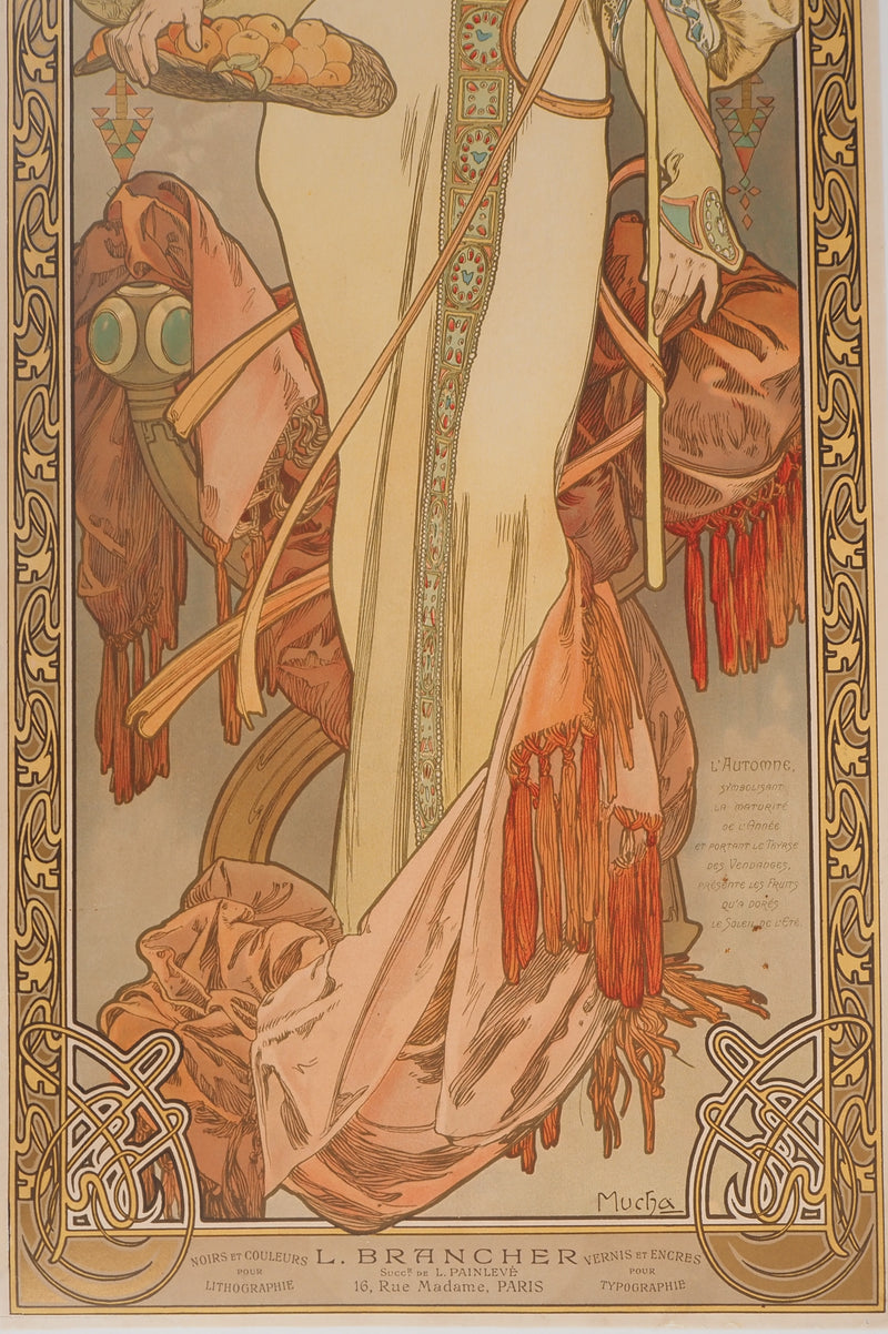 Alfonse MUCHA : Saisons, l&